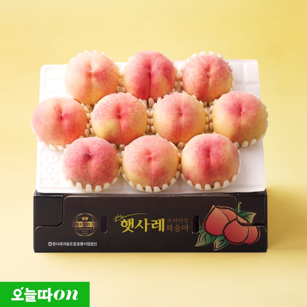 [오늘따On] 프리미엄 고당도 햇사레 말랑이 복숭아 3kg (로열과/대과)